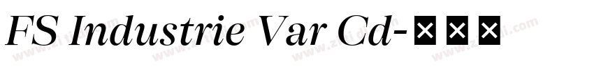 FS Industrie Var Cd字体转换